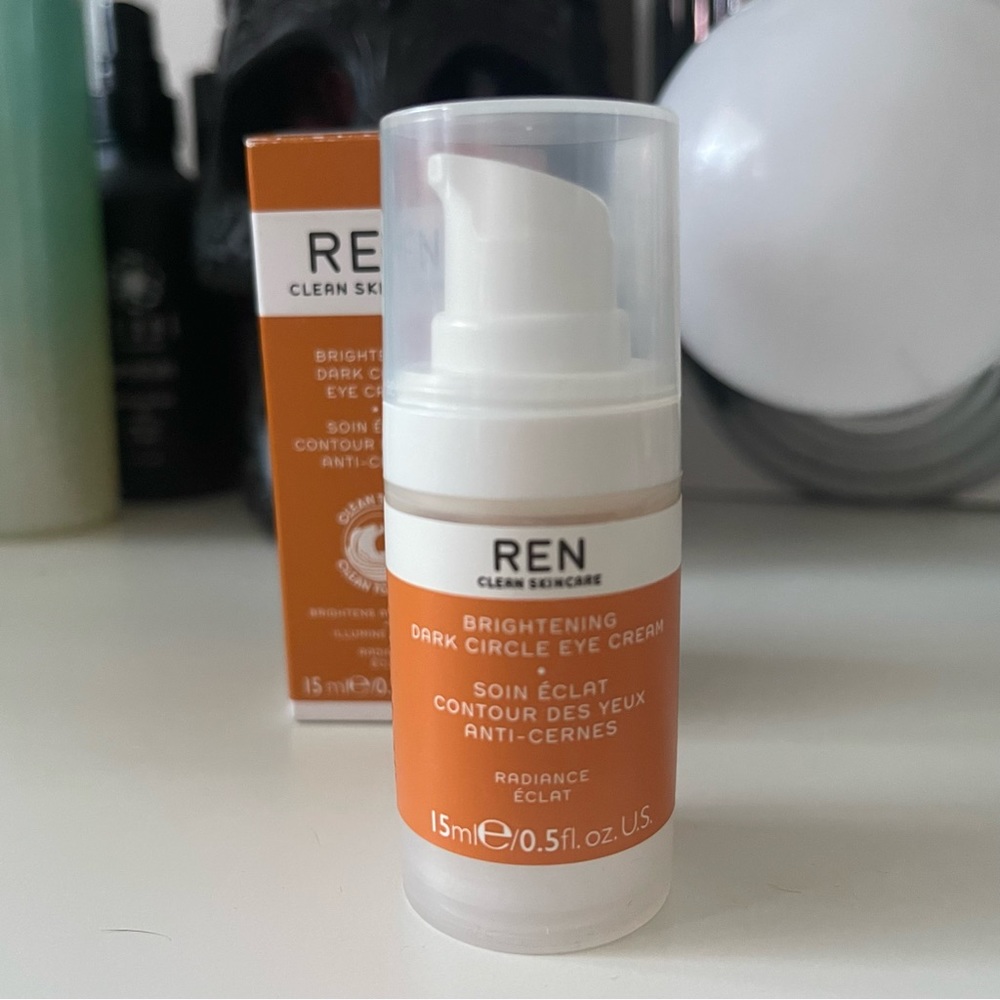 REN Clean Skincare Brightening Dark Circle Eye Cream Vegan & Cruelty Free 15 mL